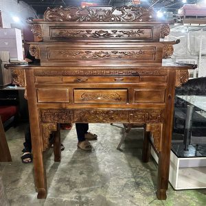 Kệ Thờ Gỗ Tràm 3 Tầng 1m47 Mới 99%