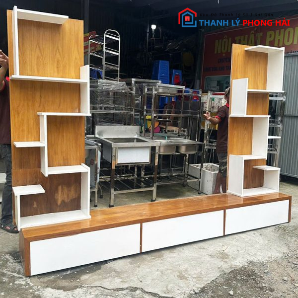 Kệ Tivi 2m8 Cũ Nhiều Ngăn Cũ
