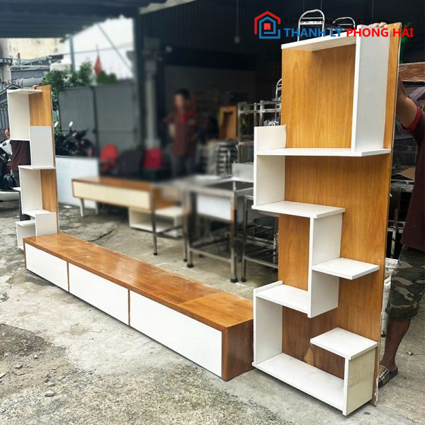 Kệ Tivi 2m8 Cũ Nhiều Ngăn Cũ