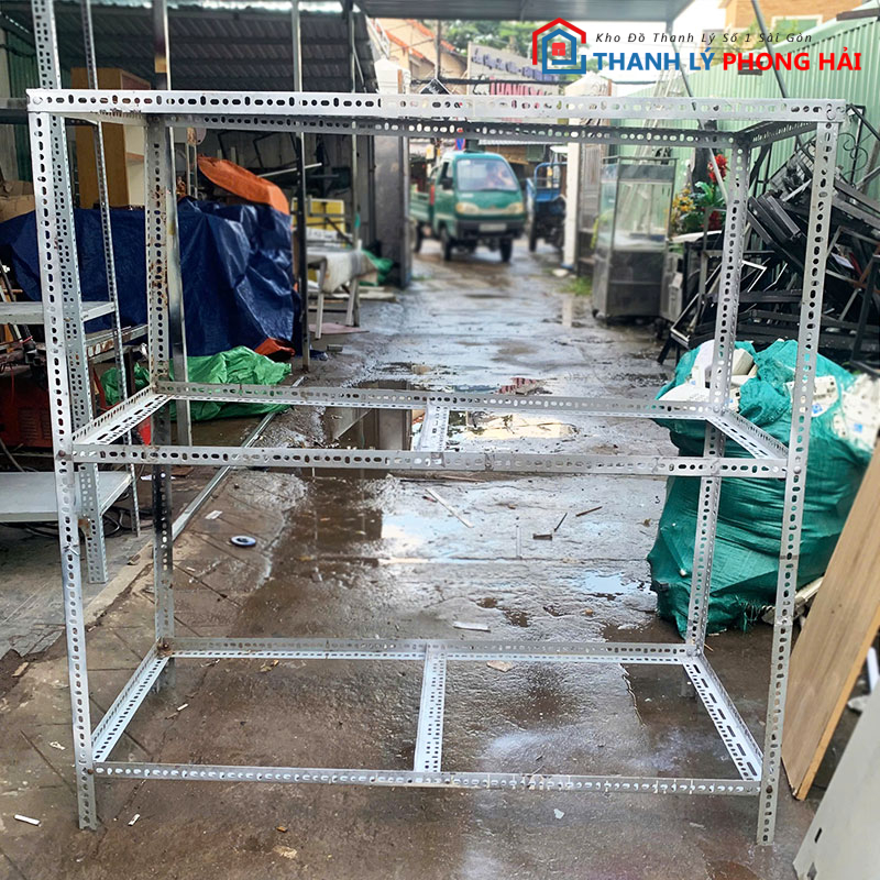 khung-sat-v-lo-3-tang-1m4-cu-1 Khung Sắt V Lỗ 3 Tầng 1m4 Cũ