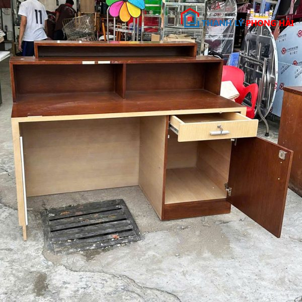 Quầy Lễ Tân 1m4 Cũ Gỗ Công Nghiệp