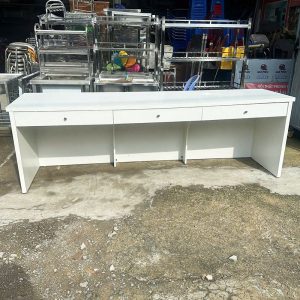 Quầy Lễ Tân 2m4 Cũ Có 3 Hộc Kéo Tiện Dụng