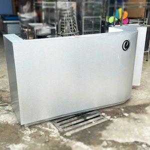Quầy Lễ Tân Màu Bạc 1m8 Hiện Đại Cũ