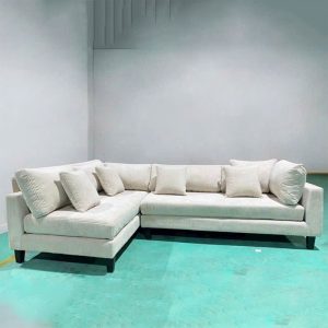 Sofa Chữ L 2m9 Nhung Gân Cao Cấp Mới 99% (Nhiều Màu)
