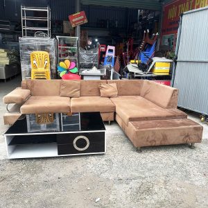 Bàn Sofa Mặt Đen Có Hộc Kéo Cũ