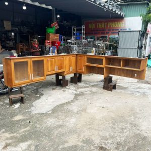 Tủ Bếp Treo 2m54 Góc Chữ L Cũ