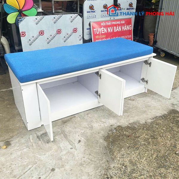 Tủ Đựng Đồ Kèm Nệm Ngồi 1m55 Cũ