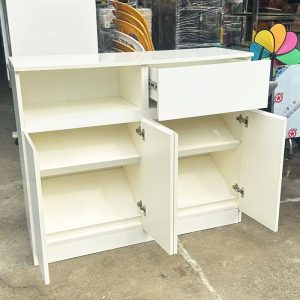 Tủ Giày 3 Tầng Màu Trắng 1m2 Cũ