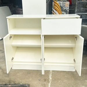 Tủ Giày 3 Tầng Màu Trắng 1m2 Cũ