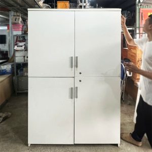 Tủ Hồ Sơ 1m2 Cũ Màu Trắng 4 Cánh