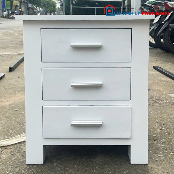 Tủ Hồ Sơ 3 Ngăn Kéo 47cm Màu Trắng Cũ