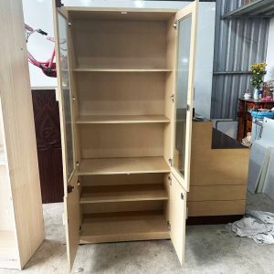 Tủ Hồ Sơ 80cm Cũ 5 Tầng Có Kính