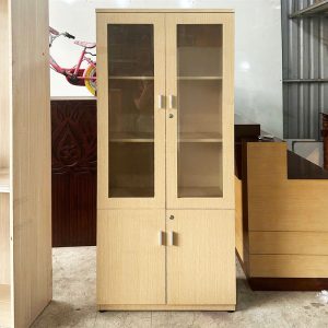 Tủ Hồ Sơ 80cm Cũ 5 Tầng Có Kính