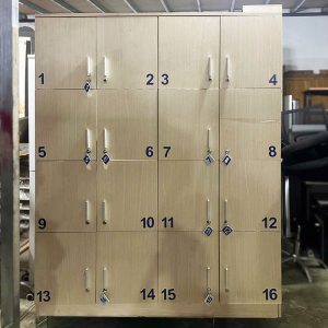 Tủ Locker 1m4 Gỗ MDF Gồm 16 Ô Cũ
