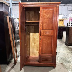 Thanh Lý Tủ Quần Áo 2 Cánh Gỗ Xoan Đào Mới 99%