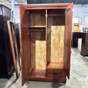 Thanh Lý Tủ Quần Áo 2 Cánh Gỗ Xoan Đào Mới 99%