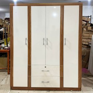 Tủ Quần Áo 1m6 4 Cánh Màu Nâu Trầm Cũ