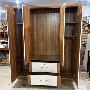Tủ Quần Áo 1m6 4 Cánh Màu Nâu Trầm Cũ