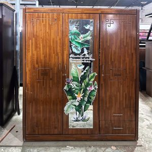 Tủ Quần Áo 1m6 Gỗ Công Nghiệp Màu Nâu Cũ