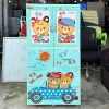 Tủ Quần Áo Cho Bé Màu Xanh Ngọc 70cm Cũ