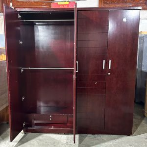 Tủ Quần Áo Gỗ 1m8 Màu Cánh Gián Cũ