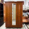Tủ Quần Áo Gỗ MDF 1m4 Có Gương Cũ