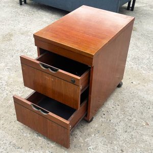 Tủ Tab Gỗ Công Nghiệp 52cm Hai Ngăn Kéo Cũ