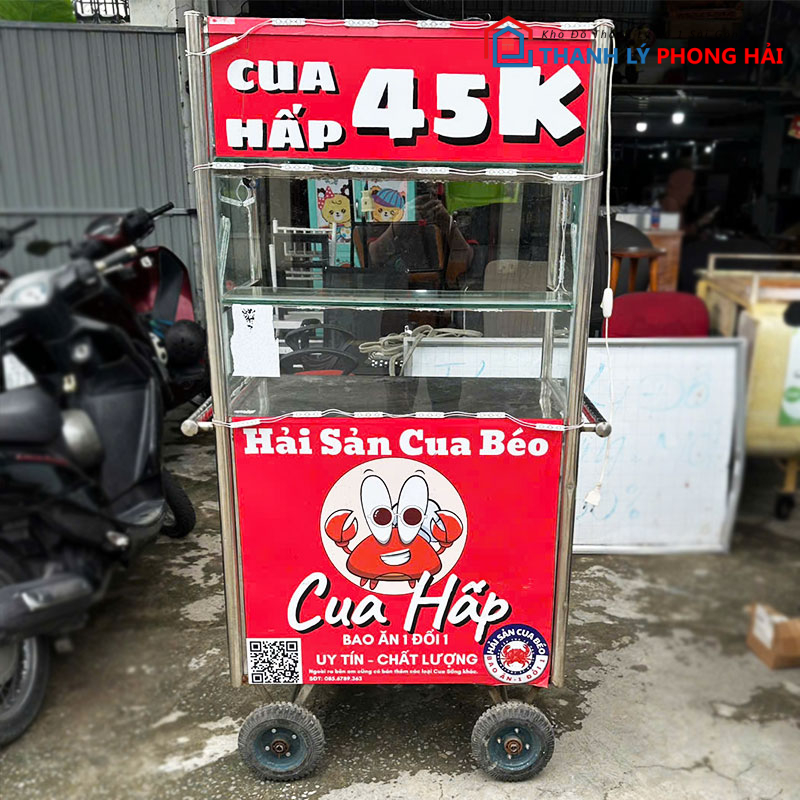 xe-ban-hang-inox-75cm-cu-co-den-2 Xe Bán Hàng Inox 75cm Cũ Có Đèn