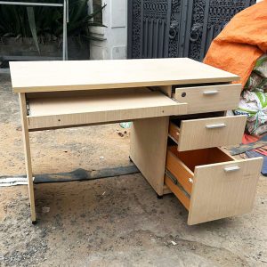 Bàn 1m2 Kèm Ngăn Bàn Phím Và Tủ Hồ Sơ Cũ