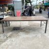 Bàn Họp 2m4 Khung Sắt Mặt Gỗ Cũ