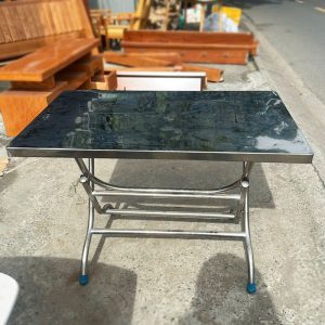 Bàn Inox 1m13 Cũ Gấp Gọn