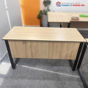 Bàn Làm Việc Có Bửng 1m4 Chân Sắt Cũ (Nhiều Size)