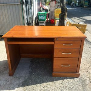 Bàn Làm Việc Gỗ 1m2 Kèm Tủ Hồ Sơ Cũ
