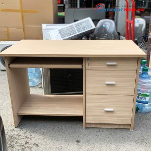 Bàn Làm Việc Gỗ MDF 1m4 Kèm Tủ Hồ Sơ Cũ
