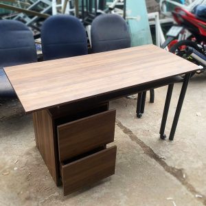 Bàn Làm Việc Góc L Xoay 1m32 Kèm Tủ Hồ Sơ Cũ