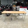 Bàn Làm Việc Khung Sắt Mặt Gỗ Cũ (Nhiều Size)