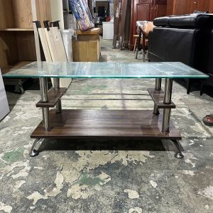 Bàn Sofa 3 Tầng Mặt Kính 97cm Cũ