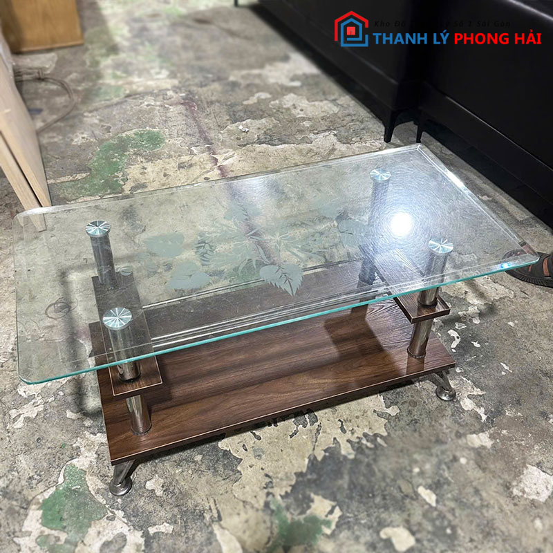 ban-sofa-3-tang-mat-kinh-97cm-cu-3 Bàn Sofa 3 Tầng Mặt Kính 97cm Cũ