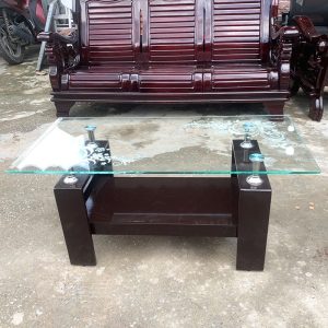 Thanh Lý Bàn Sofa Chữ H 1m Mặt Kính Mới 99% (Nhiều Màu)