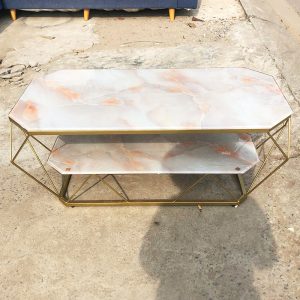 Bàn Sofa Vân Mây Hồng 1m2 2 Tầng Mới 99%