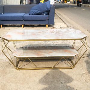 Bàn Sofa Vân Mây Hồng 1m2 2 Tầng Mới 99%