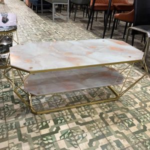 Bàn Sofa Vân Mây Hồng 1m 2 Tầng Mới 99% (Nhiều Màu)