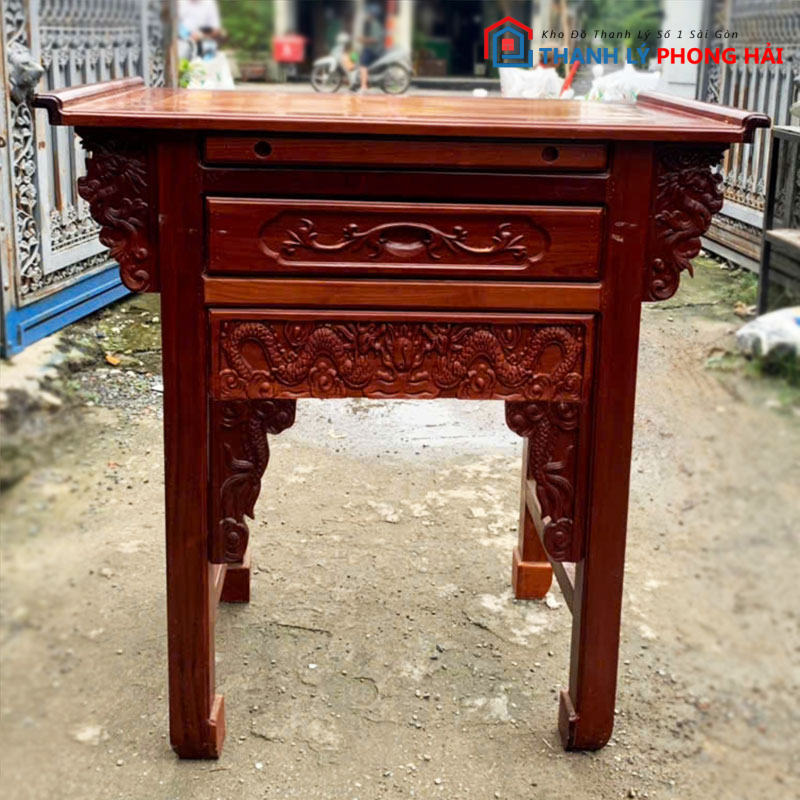 ban-tho-1m07-1-tang-go-tu-nhien-cu-1 Bàn Thờ 1m07 1 Tầng Gỗ Tự Nhiên Cũ