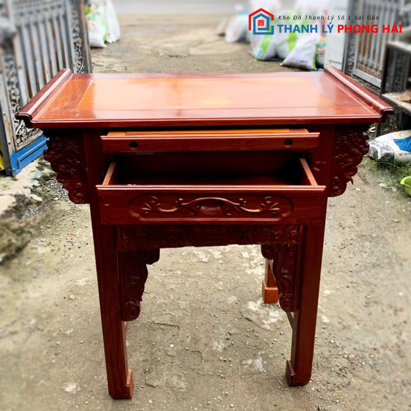 ban-tho-1m07-1-tang-go-tu-nhien-cu-2 Bàn Thờ 1m07 1 Tầng Gỗ Tự Nhiên Cũ
