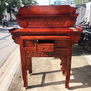 Bàn Thờ Gia Tiên 2 Tầng Gỗ Tràm 1m27 Mới 99%