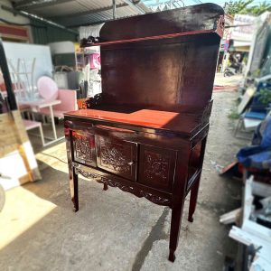 Bàn Thờ Gỗ Tự Nhiên 1m07 Kiểu Truyền Thống