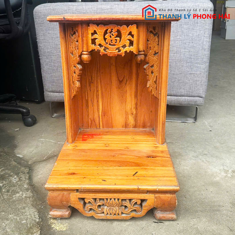 ban-tho-ong-dia-37cm-go-tu-nhien-cu-1 Bàn Thờ Ông Địa 37cm Gỗ Tự Nhiên Cũ