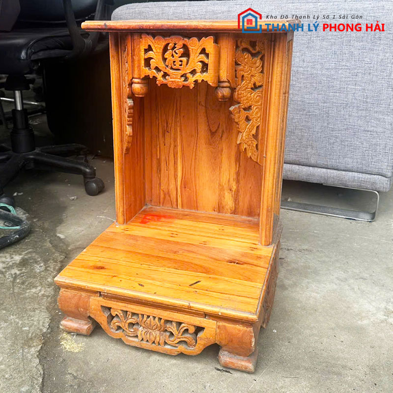 ban-tho-ong-dia-37cm-go-tu-nhien-cu-2 Bàn Thờ Ông Địa 37cm Gỗ Tự Nhiên Cũ