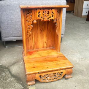 Bàn Thờ Ông Địa 37cm Gỗ Tự Nhiên Cũ