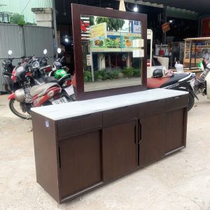 Bàn Trang Điểm 1m75 Kèm Tủ Và Gương Cũ